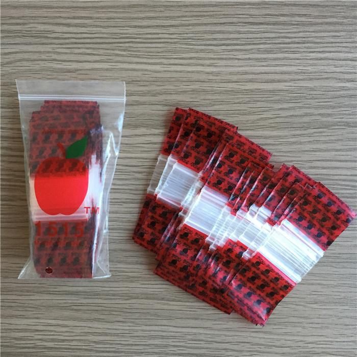 Custom Cheap Plastic LDPE Apple Baggies Small Plastic Mixed Mini Ziplock Bag