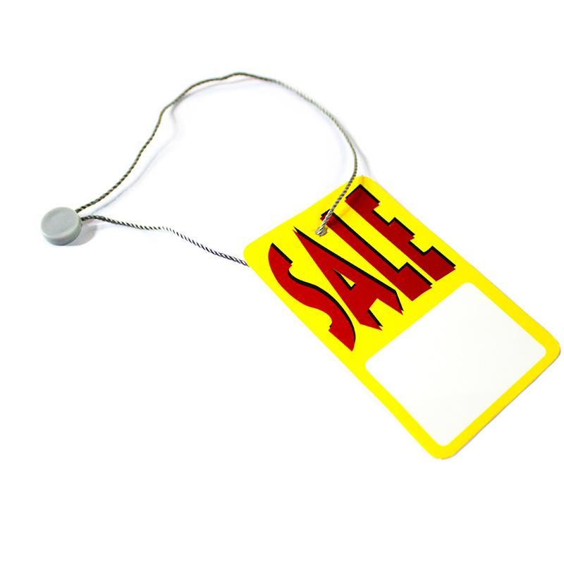 Custom Plastic String Hang Tag for Clothes (DL57-2)