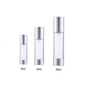 15ml 30ml 50ml Lotion Plastic Lotion Bottle Cosmetic Clear Airless Pump Bottle