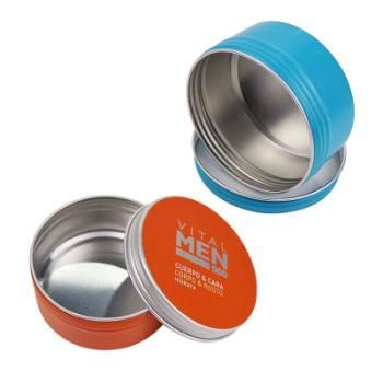 Colored Screwed Cap Cosmetic Tin Aluminum Jars