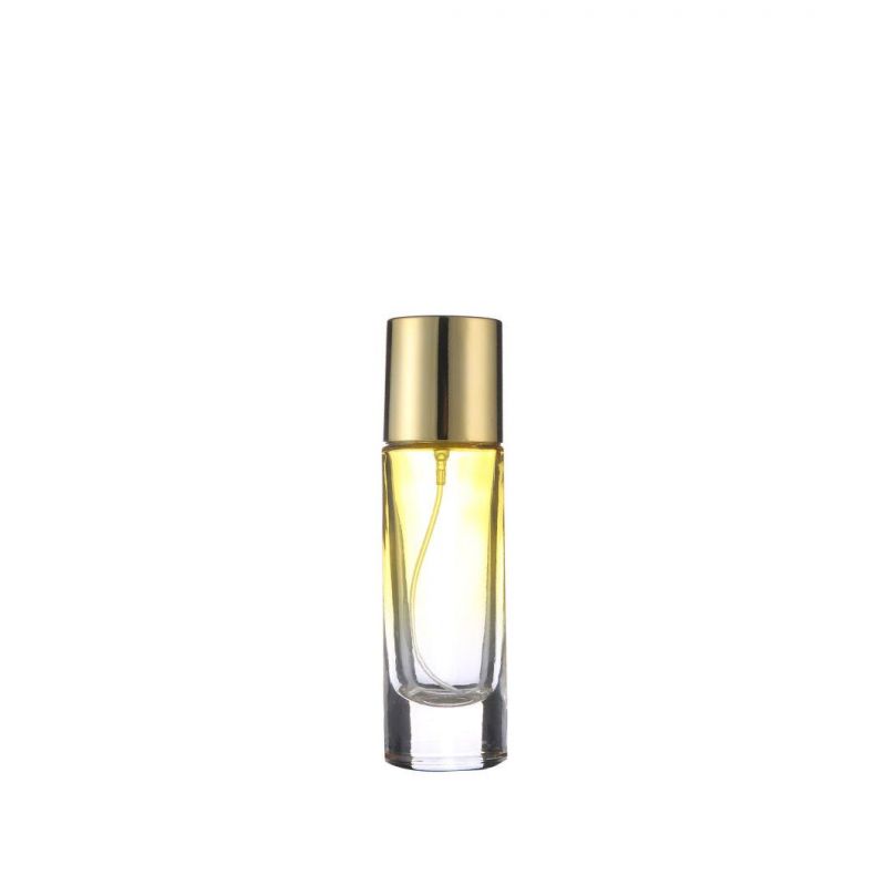 30ml Colorful Square Glass Perfume Bottle Thick Mini Fragrance Cosmetic Packaging Spray Bottle Refillable Glass Vials