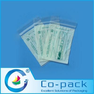 Custom Plastic Three Side Bags with Ziplock for Medicine Packaging