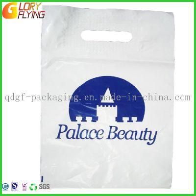 Plastic Gift Bag with Die Cut Handle/ Plastic Packaging Stand up Pouch