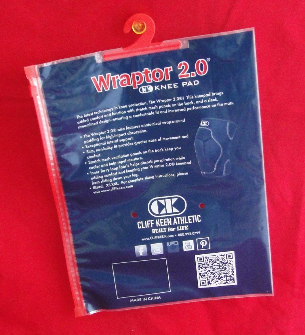 Custom Matte Print PE Zip Lock Poly Frosted Plastic Packaging Bag for Garment