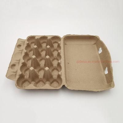 Paper Pulp Tray 30 Egg OEM Accepted Cardboard 30 Holes Egg Tray with Lid