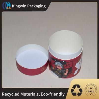 Custom Luxury Recycle Printed T-Shirt Packaging Wholesale T Shirts Cylinder Paper Tube