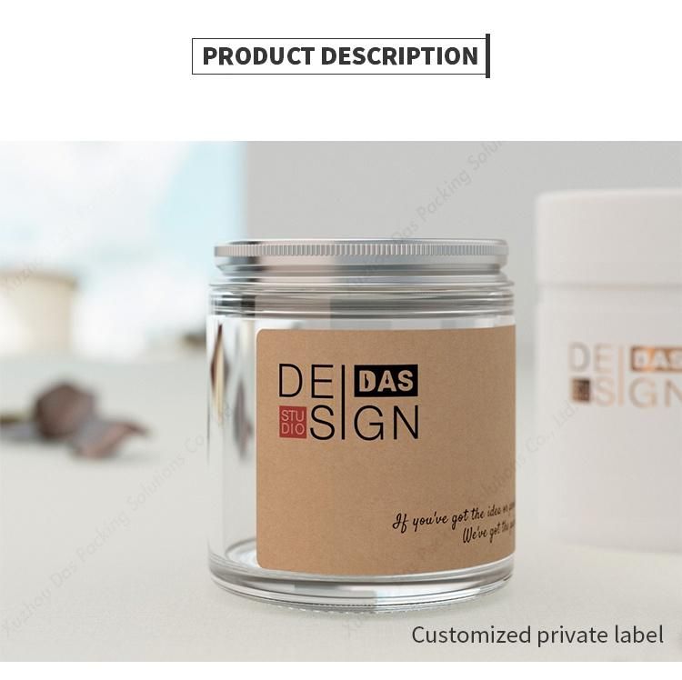 Supplier 5g 15g 30g 50g 100g Empty Luxurious Face Eye Cream Cosmetic Frosted Glass Jar Container