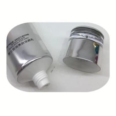 Packaging Cosmetic Tube with Silver Screw Cover for Face Wash