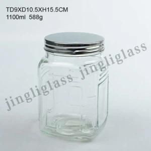Cookie Glass Jar/ Storage Jar for Food