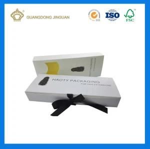 Flat Foldable Printed Packing Box for Hair Extension (with custom logo)