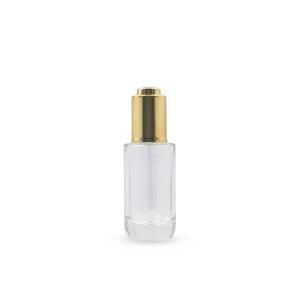Press Button Transparent Matte Surface Essential Dropper 35ml Glass Bottle