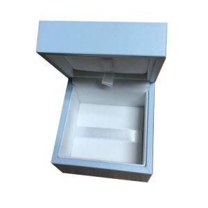 Blue Folding Jewelry Gift Box with Lid