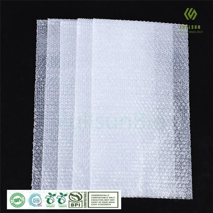 Biodegradable Packaging Compostable Accessories Jewelry Stationery Electronic Products Box Home Appliance Custom Protective Bubble Film Membrane Plastic Bags