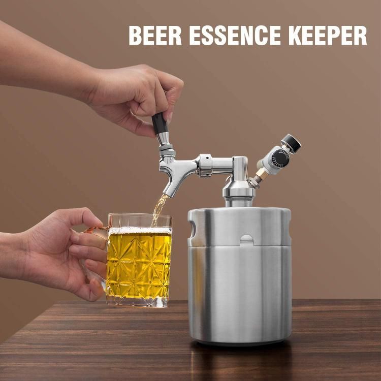 Fast Handle White Manual Dispenser Keg Bottom Draft Beer Tap