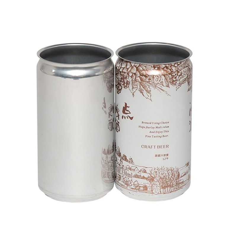Slim 185ml Aluminum Cans with 200 Can Ends with Print Logo for Beer and Beverage Facility with Cannming Machine Line