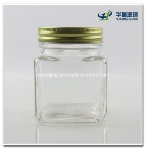 300ml 10oz Square Glass Mason Jar with Tin Lid