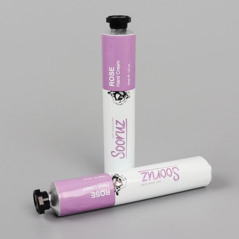 Custom Printed Aluminum Collapsible Tube for Hand Cream Cosmetic with Octagonal Cap