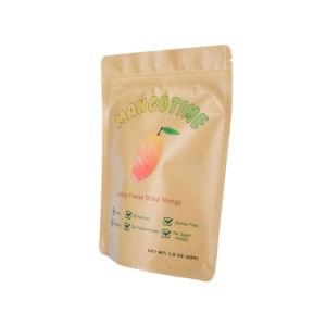Compostable Doypack Stand up Zipper Pouch Plastic-Free Snack Food Bag Dried Fruits Bags Packaging