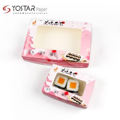 Disposable Food-Grade Sushi Food Take Away Packaging Packing Box with Customized Logo