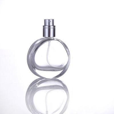 50ml Round Fancy Luxury Empty Perfume Glass Bottle with spray Cap