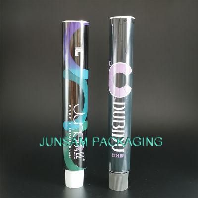 Collapsible Aluminum Foldable Empty Tube Hand Balm Cosmetic Cream Octagonal Plastic Cap Short Lead Time