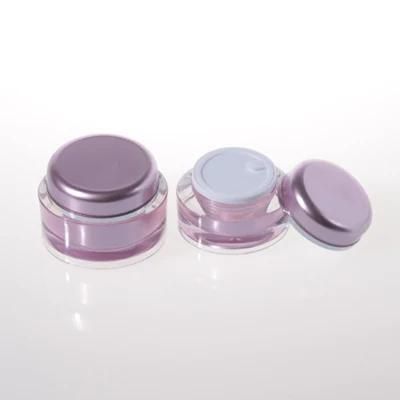 15g 30g 50g Pink Acrylic Double Wall Jar Cosmetic Jar