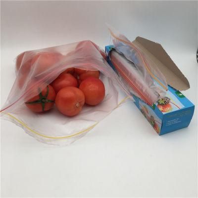 Kitchen Use Plastic Transparent Fresh Vegetable Zip Lock Bag