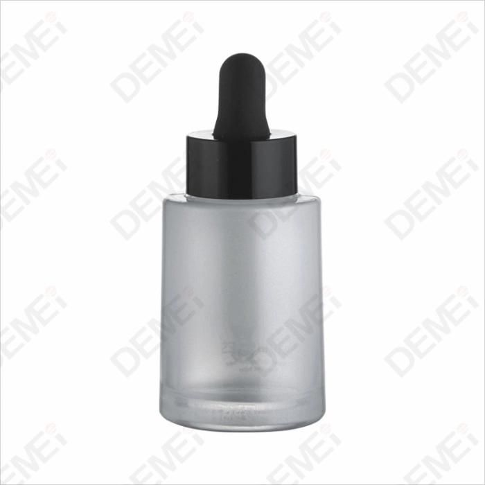 30ml Gradient Dark Blue Color Special Shape Glass Dropper Bottles with Gold Ruber Pipette Dropper Cap