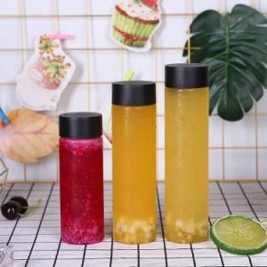 350ml 400ml 500ml Juice Beverage Water Bottles with Plastic Screw Lid