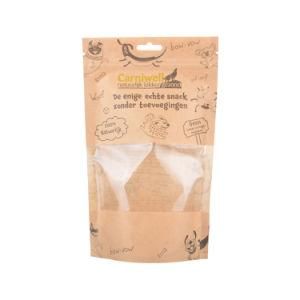 Biodegradable Printed Bag Dried Food Snack Nuts Pet Food Coffee Tea Packing Material Kraft Paper PLA Zip Lock Bag with Valve