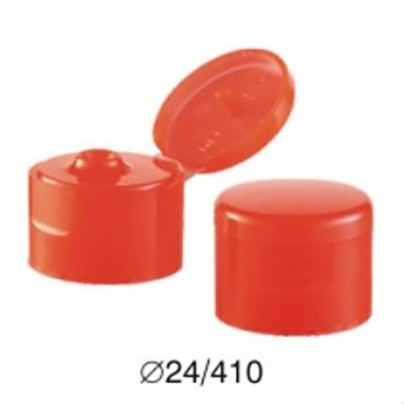 New Products Cosmetic Packaging 28mm Plastic Flip Top Lid 28/400 410 Flip Top Cap, Snap-on Flip Top Cap