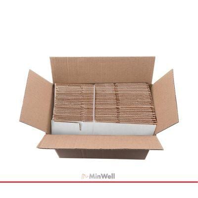 Minwell Easy Assembled White Corrugated Cardboard Packaging Box Literature Mailer Shipping Boxes Set of 25