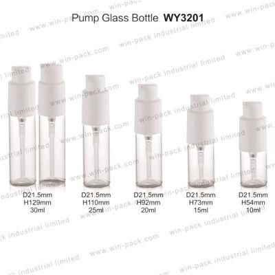 10ml 15ml 20ml 25ml 30ml White Empty Lotion Tubes with Pump for Cosmetic Packaging