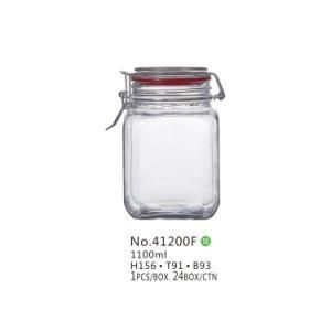1100ml Airtight Storage Glass Jar/Seal Pot/Seal Jar/Packaging Container (41200F)