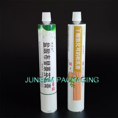 Aluminum Soft Tube with Open Orifice Octagonal Cap Interior Lacquer Custom Printing