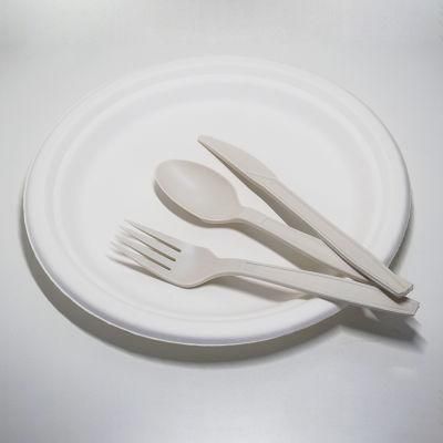 Disposable Compostable Biodegradable 8.75 Inch Tableware Sugarcane Bagasse Paper Round Plate