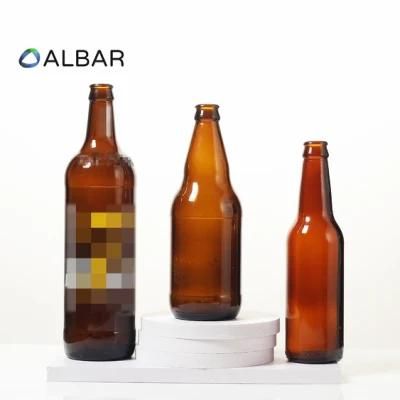 Amber 330ml 450ml Customize Liquor Water Soft Drink Glassware Beer Bottles