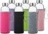 Glass Water Bottles with Stainless Steel Lids for Kombucha, Juice, Tea