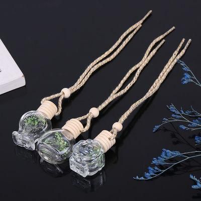 6m-15ml Aromatherapy Essential Oil Diffuser Freshener Decor Accessories Empty Clear Glass Bottle with Wooden Caps Hanging String