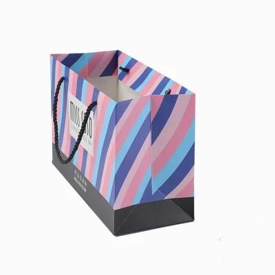 Custom Handle Shopping Recycling Kraft Paper Packaging Bag