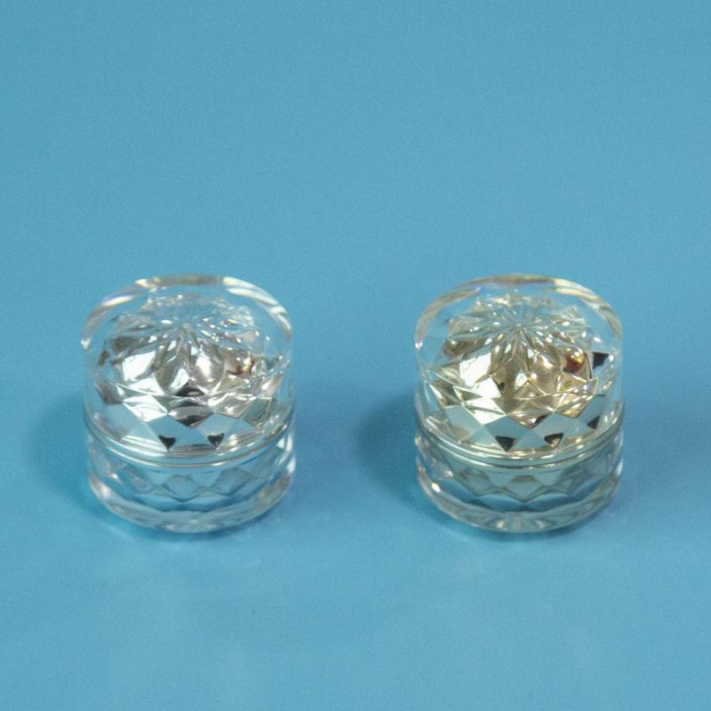 Top Sale Round Empty 10ml Cream Jar with Frosted Plastic Jar with Aluminum Lid
