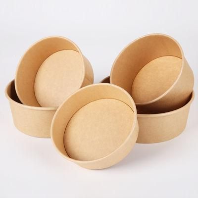 35oz Kraft Paper Bowls Disposable Soup Containers with Lids