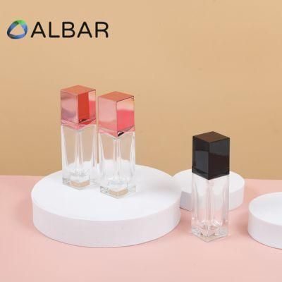 30ml Flat Shoulder Cubic Rectangle Glass Bottles for Makeups with Square Cover