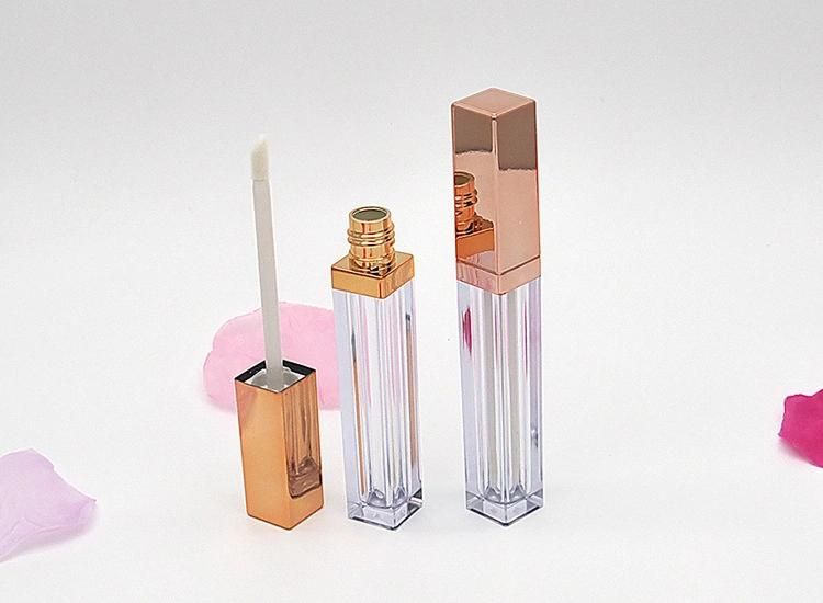 4ml Spot Square Rose Gold Lip Gloss Tube Empty Tube DIY Lip Glaze Empty Tube Empty Bottle Eyeliner Liquid Bottling