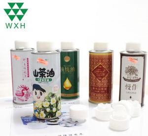 Food Grade 250ml Round Metal Tin Empty Oil Can