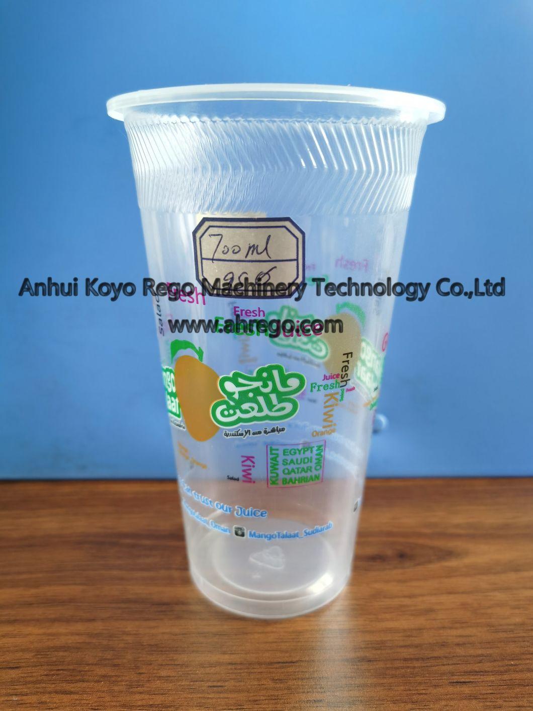 Plastic Cup for Water/Juice Filling and Packing