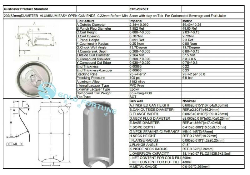 500ml Aluminum Beer Can Beverage Can Manufacturer