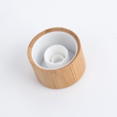 100ml White Plastic Tube with Bamboo Lid