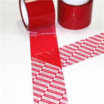 EXW Anti Counterfeiting Tamper Evident Custom Printing Security Tape Void Tape Bag Sealing Tape