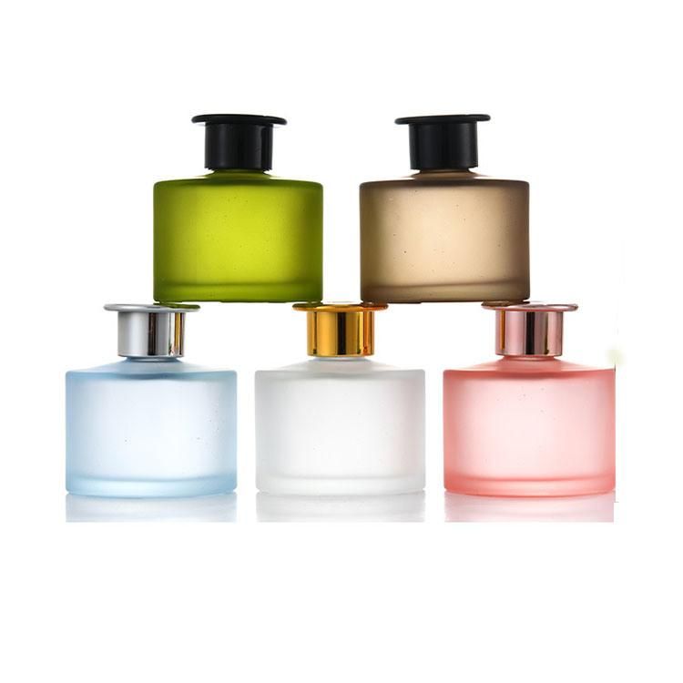 Custom Label Empty Aroma Fragrance Round 100ml 200ml Luxury Reed Diffuser Glass Bottles
